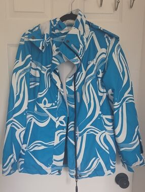 OXBOW Women’s Blue & White Patterned Ski Jacket